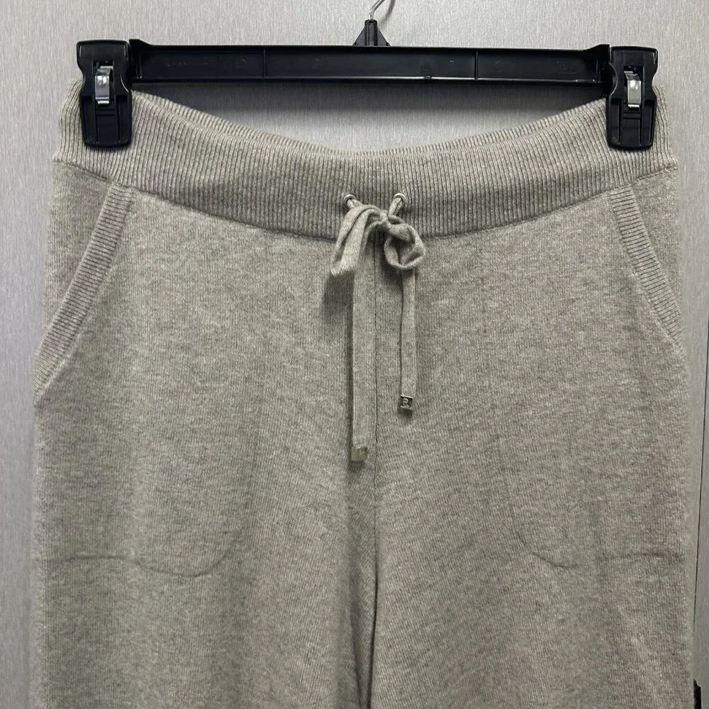 Ralph Lauren Purple Label Collection Women’s Cashmere Jogger Pants Gray Italy M - Picture 2 of 15